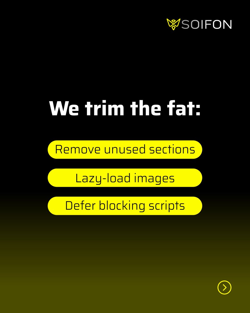 Soifon_io's tweet image. Premium themes often do too much.
We help your store run like a custom-coded Ferrari instead of a bloated SUV.
Let’s optimize what matters.
#ShopifyTheme #ThemeOptimization #FrontendFixes #ShopifySpeed #SoifonAgency #ShopifyExperts #CSSCleanup #JSDefer #EcomTech #OnlineStoreHelp
