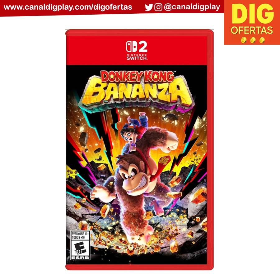 ⚠️ALERTA DESCONTO ⚠️

DONKEY KONG BANANZA
🇧🇷Jogo em português + modelo americano
🚚 Pronta entrega

💳 Por R$ 349 a vista
🏷️ Usando o cupom TUD8MLI3BR
🛒 Use este link pra comprar: mercadolivre.com/sec/1gtyMvQ