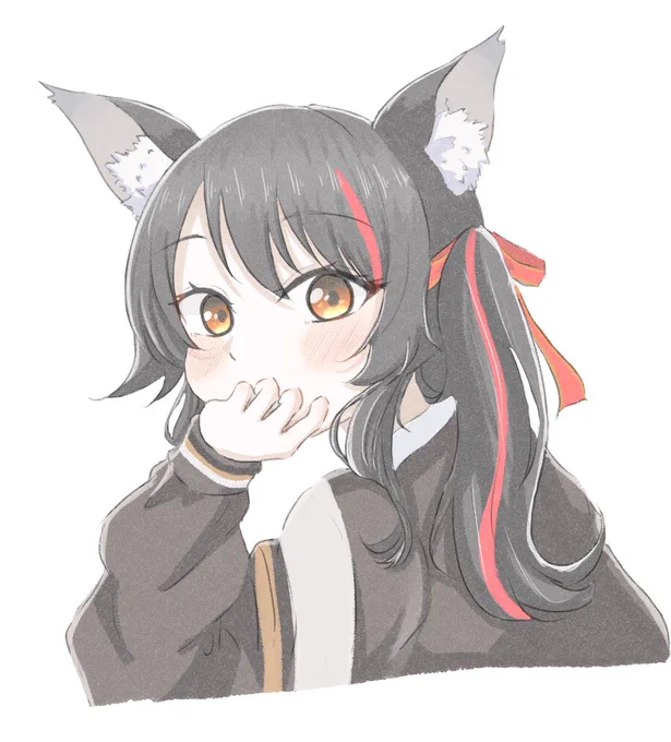 となりの席の大神さん #みおーん絵