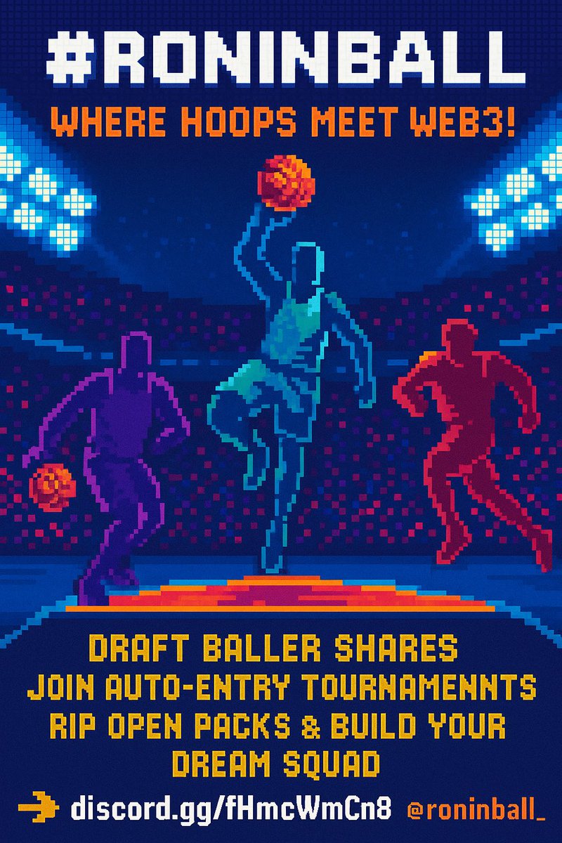 itsJonpot's tweet photo. 🏀 #RoninBall is here — where hoops meet Web3! 🚀
Draft baller shares, join auto-entry tournaments, rip open packs &amp; build your dream squad. 🌍

👉 https://t.co/G7S9mPbVX2
@roninball_ 🔥

#GameFi #Basketball #Ronin https://t.co/jbgzkjZGeh