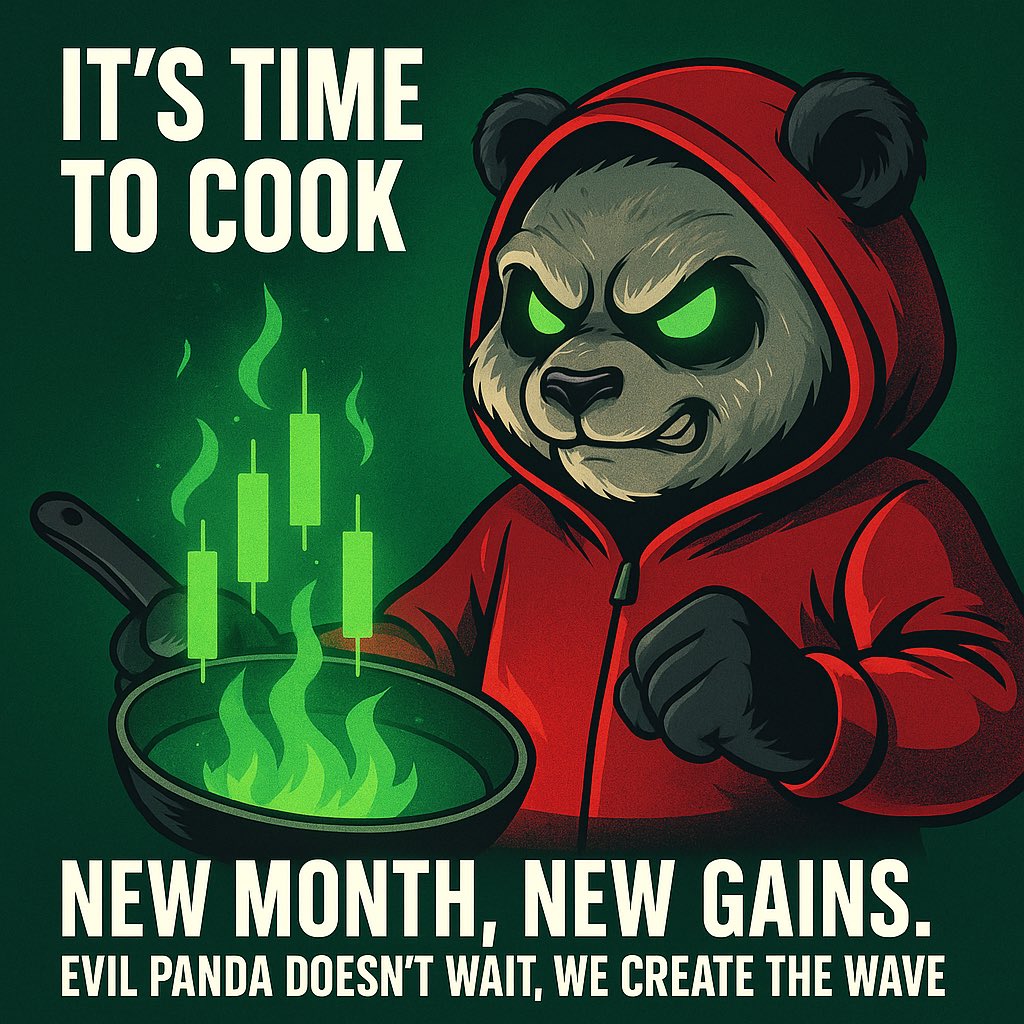 EVILPANDAREAL's tweet photo. Itโs time to COOK.
๐ New month, new gains.
๐ธ Evil Panda doesnโt wait, we create the wave. Join the telegram group
https://t.co/uWCZ2RsRjC
#Moonshot #evilpanda #SolanaMemeCoin #PNDX https://t.co/IwzDQCj3Gg