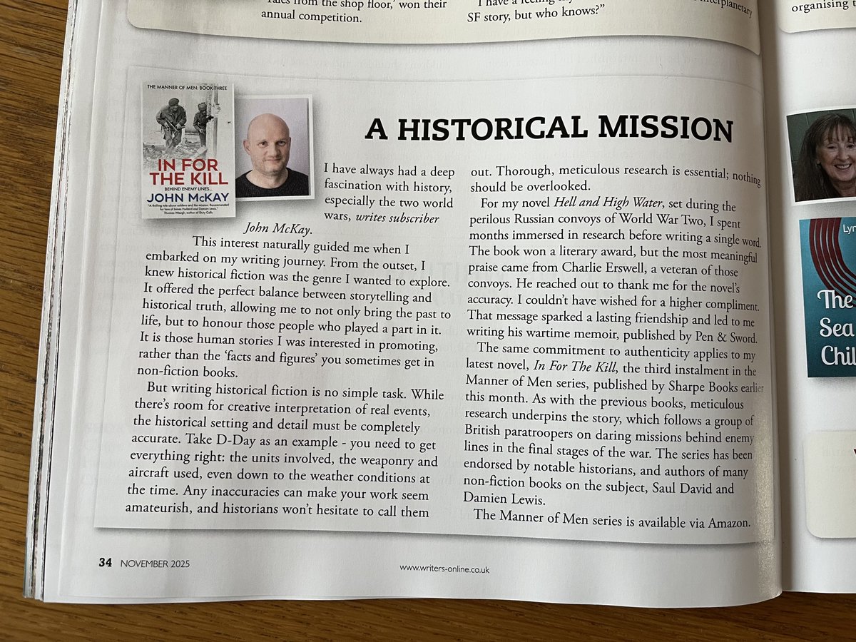 A little piece I've written for Writing Magazine, talking about #HistoricalFiction and my Manner of Men series, published by <a href="/SharpeBooks/">Sharpe Books</a> 
#WW2 #histfic #authors #bynr
