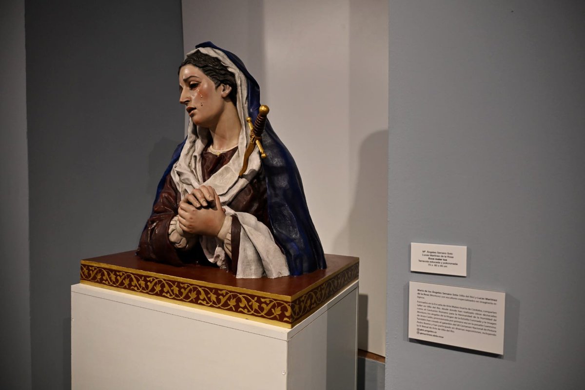 LImaginero's tweet photo. ECCE MATER TUA 

Nueva Obra con la que participamos en la X Bienal de Arte de Villa Del Río. Se trata de un busto de dolorosa a tamaño natural, realizado en terracota policromada.

OBRA DISPONIBLE https://t.co/4CiiILx3aO