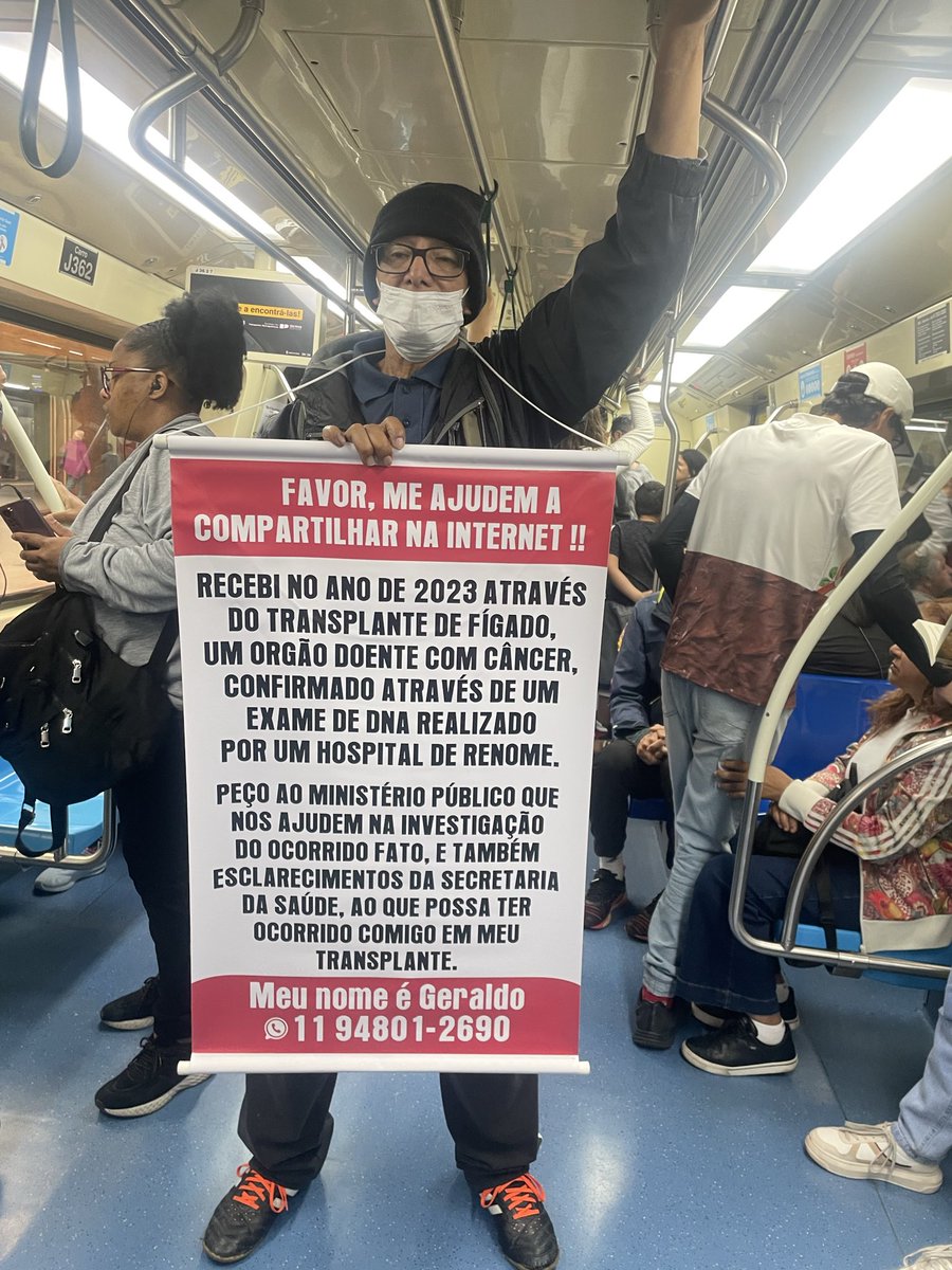 Olha o caso desse senhor, que recebeu um órgão doente.