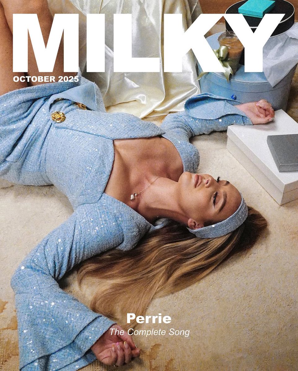PerrieDailyFr's tweet image. 🔖 Perrie pour le nouveau numéro d’octobre 2025 du magazine Milky