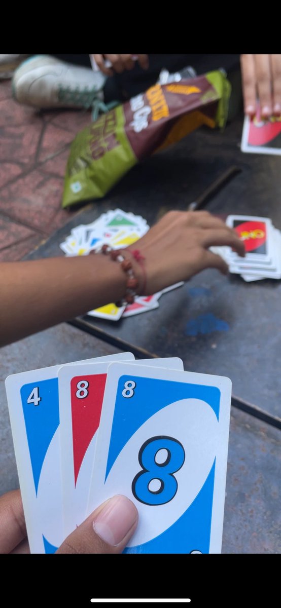 rc__jaihind's tweet photo. Day-in-the-life of a Cyber Media Board of Director at RCJC: 

Randomly bumped into the GBs and played UNO with them! 🕺

#31stlegacy #taketheleap #UNOforlife #SMPL2025 https://t.co/DuPTbcY7xH