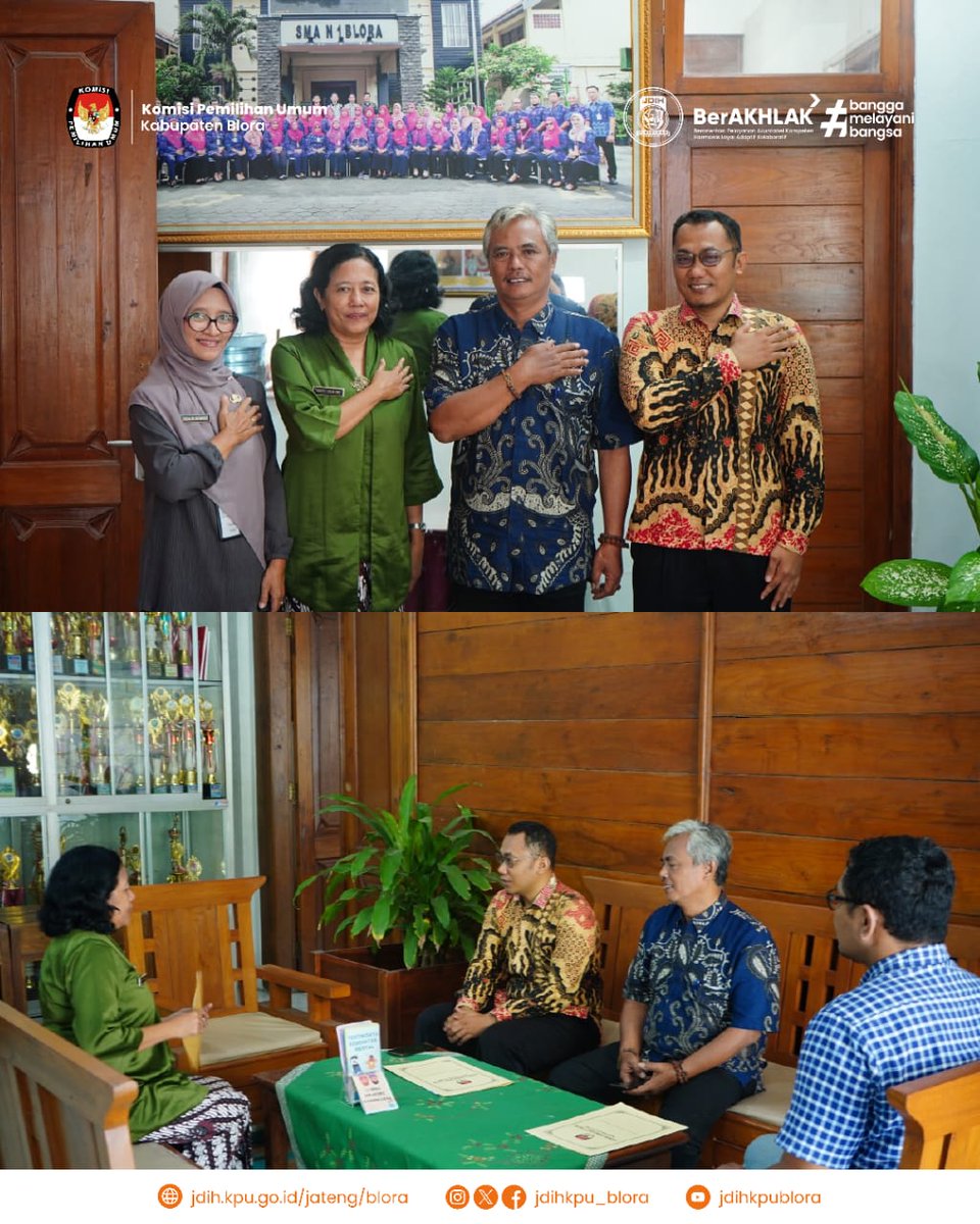 jdihkpu_blora's tweet photo. KPU Blora dengan bangga mengumumkan kerja sama dgn salah satu sekolah terbaik, SMA Negeri 1 Blora!
Melalui program ini, kami akan hadir langsung untuk berbagi ilmu seputar pemilu & demokrasi kepada para siswa.
#JDIHKPUBlora #KPUBlora #SMAN1Blora #PemilihMuda #GenZMelekPolitik https://t.co/2olikxBSFv