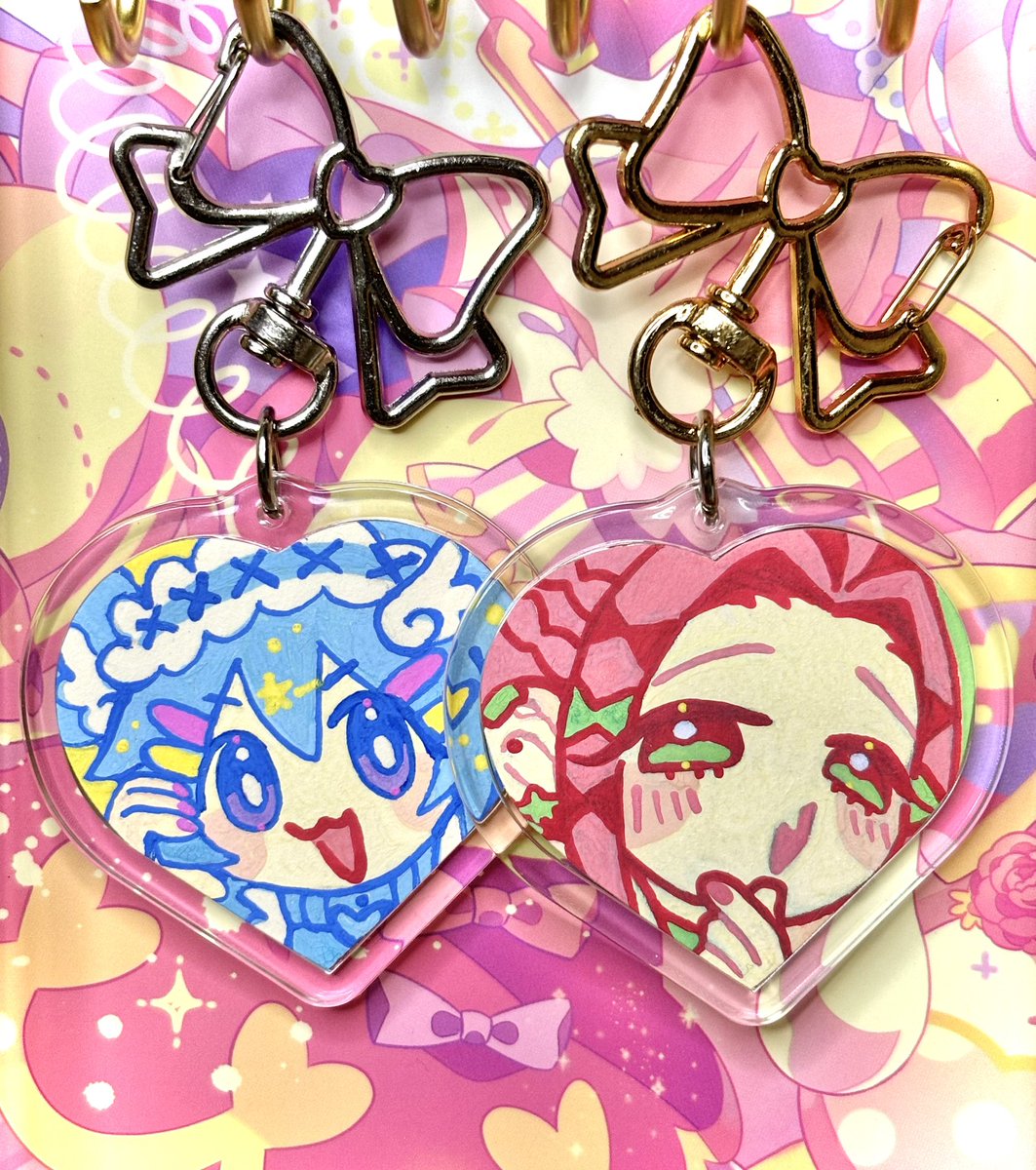 原画キーホルダー作ってみた💖