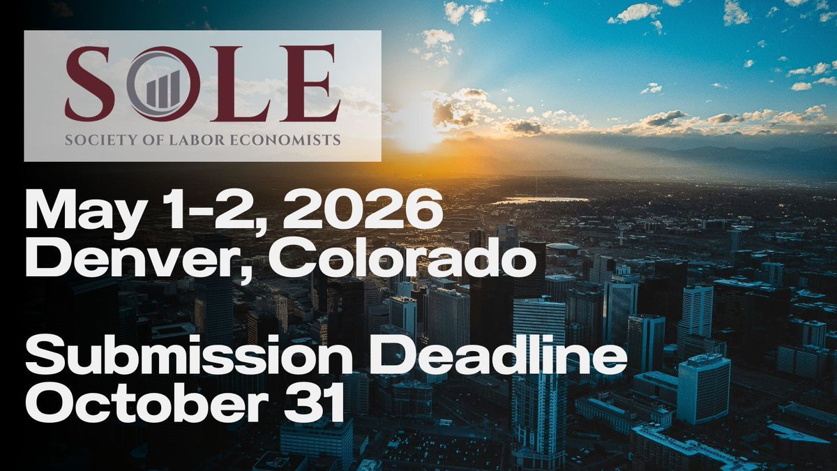 Society of Labor Economists tweet media