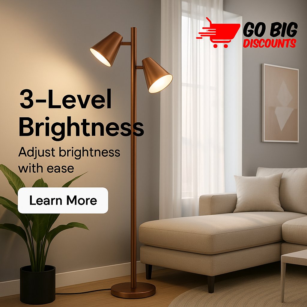 gobigdiscounts's tweet image. Light your way 💡 The 64″ Dimmable LED Floor Lamp with rotatable poles 🎯 + 3 brightness levels 🌙 = modern style + function. Under $130 💸 + FREE shipping 

🚚 Shop now → GoBigDiscounts.com

#ModernFloorLamp #DimmableLEDLamp #LightingGoals #MinimalistHome #GoB...