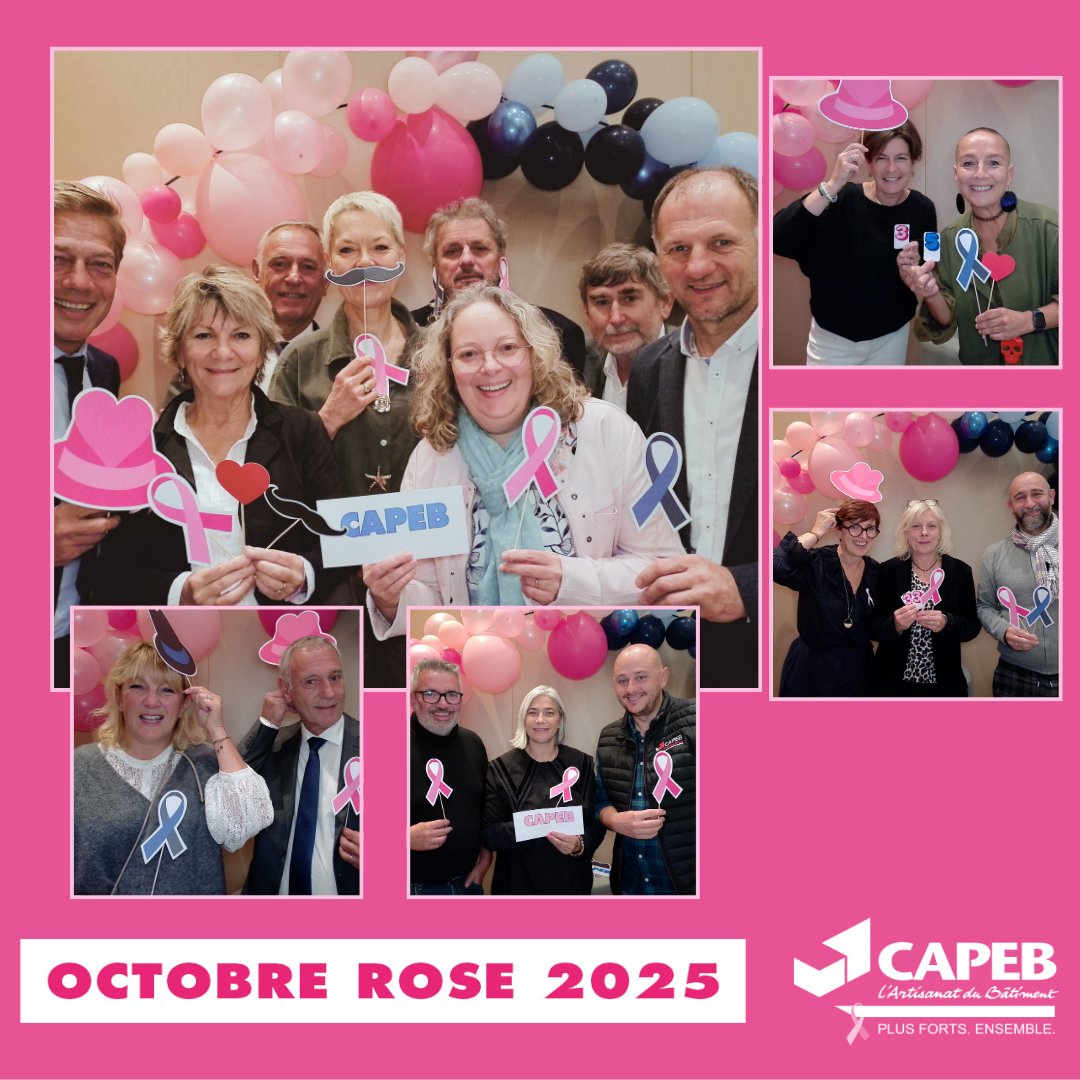 🎀🩷Cette année encore, la CAPEB soutient l’opération « Octobre rose » et sensibilise au dépistage du cancer du sein, une cause essentielle qui nous tient à cœur, et qui reflète nos valeurs de solidarité envers toutes les femmes de l’artisanat du bâtiment.

La féminisation des