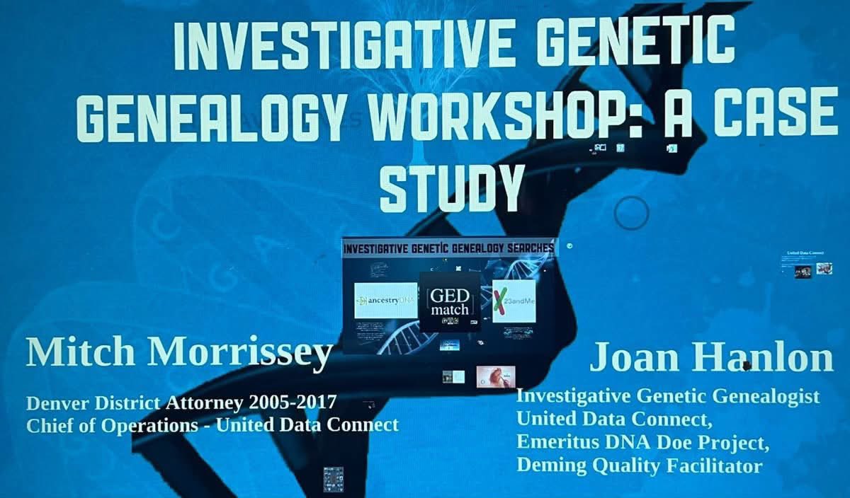 uniteddconnect's tweet photo. Yesterday we presented on investigative genetic genealogy at the 37th Annual COVA Conference in Keystone, Colorado. #DNA #IGG #FIGG https://t.co/cI4rWECIZw