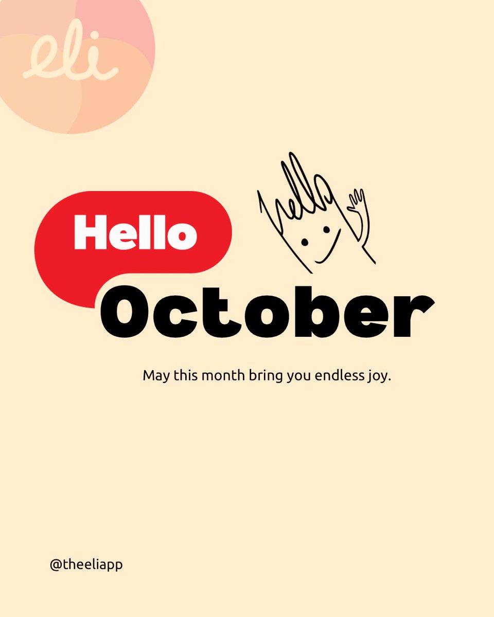 theeliapp's tweet image. May the new month bring you so much joy✨