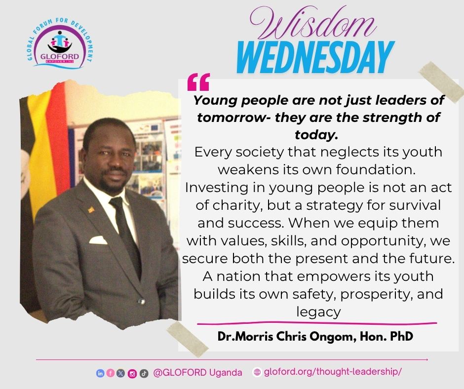 gloforduganda's tweet image. Wisdom Wednesday 💡 | At GLOFORD Uganda, we believe young people are not just leaders of tomorrow—they are the strength of today.
A nation that empowers its youth secures its foundation, prosperity &amp;amp; legacy.
#WisdomWednesday #YouthEmpowerment #FutureNow #GLOFORDUganda