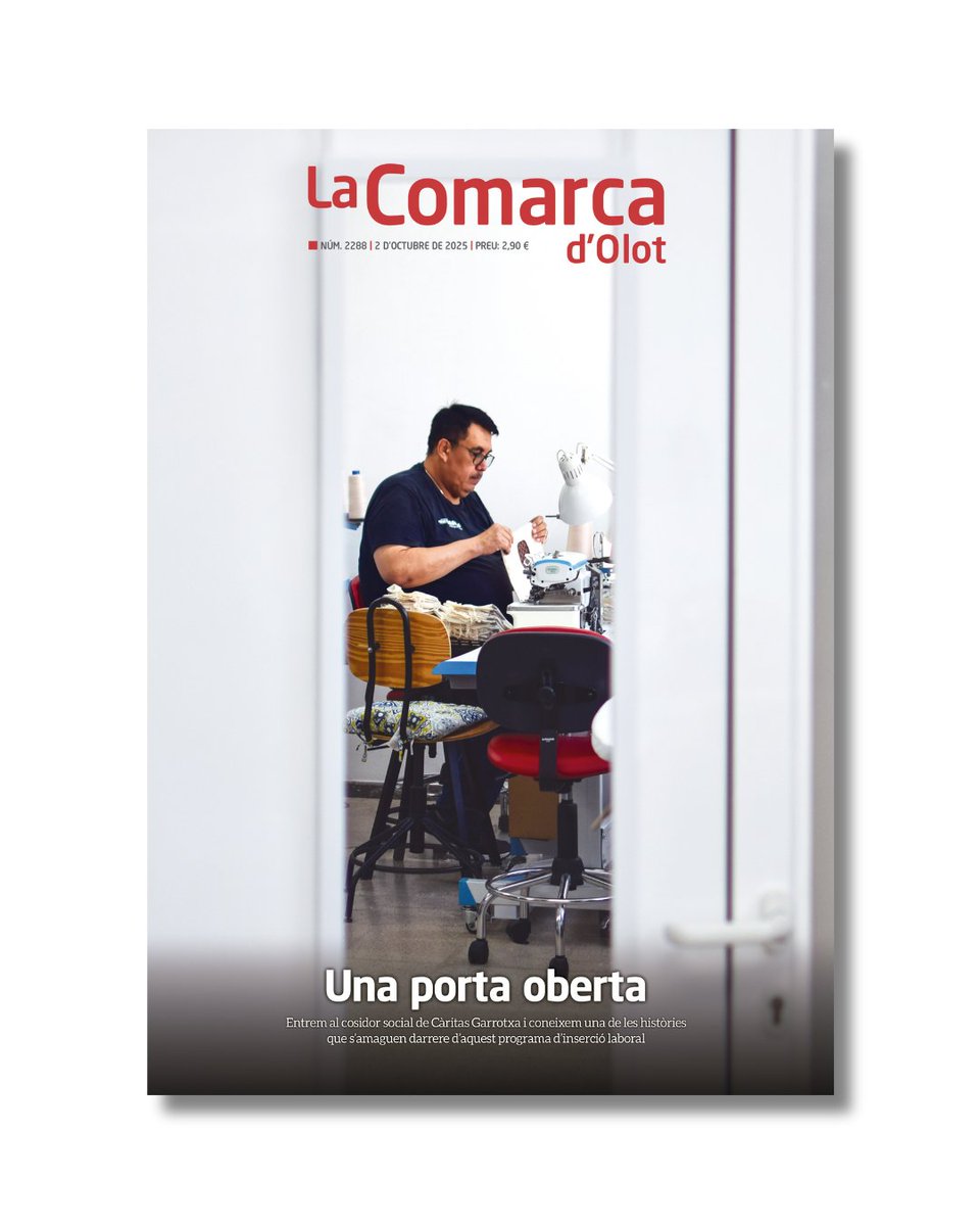 🚪 Càritas Garrotxa, amb Ecosol, ha teixit iniciatives com el cosidor social d'Olot, que dona feina a persones amb risc d'exclusió social.

Un exemple és en Froilán, el protagonista del reportatge d'aquesta setmana.

📕👉🏻 A partir de demà a tots els punts de venda i a l’<a href="/iQuiosc/">iQUIOSC.cat</a>