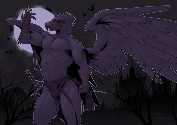 Weretober Day 3 Cool guy cool wings yeahhhhhhh #Weretober2025
