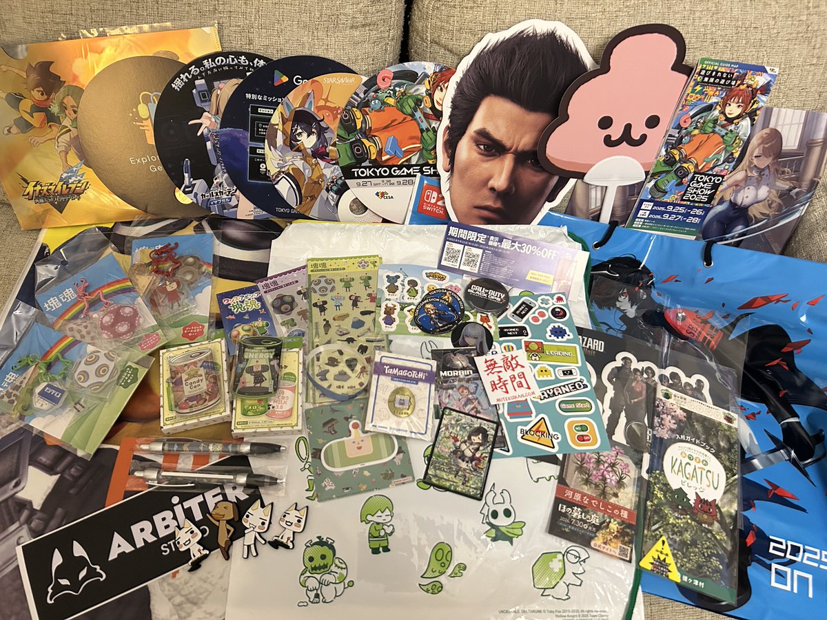 TGS2025の思い出に浸る。
とにかく塊魂の物販だ！塊魂のブースだ！っていう回り方をして悔いは無い❣️
だけど他のゲームもちょっとは試遊すればよかったかな、、笑
来年もいきたーーーーい！！