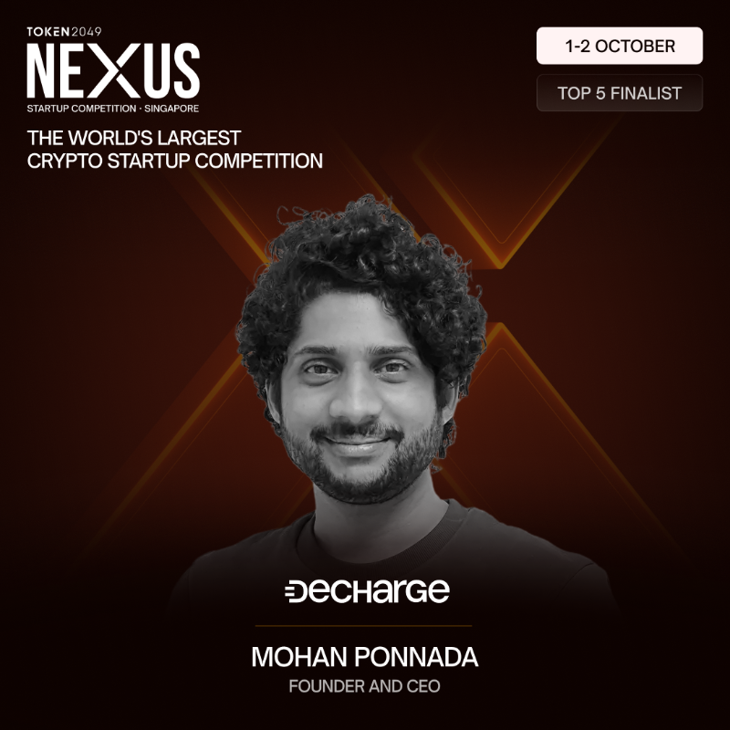 token2049's tweet photo. NEXUS Startup Competition Update 💥

5 finalists have secured their spot. Tomorrow, @AEON_Community, @capapp, @decharge, @glider__, and @karrier_one return to pitch for the win.

📍 3:00 PM @MEXC_Official Stage

Judged by @MaelstromFund • @dragonfly_xyz • @PanteraCapital