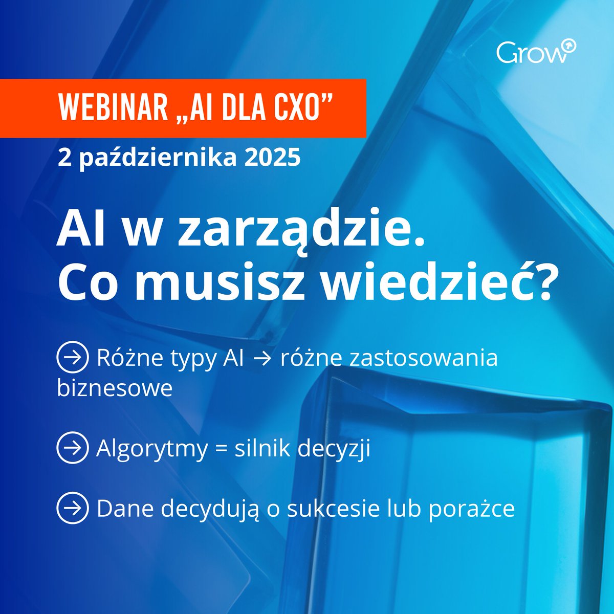 GrowPoland's tweet photo. #AI wspiera decyzje zarządów, ale ich nie zastępuje. Dowiedz się, jakie rozwiązania będą mieć strategiczne znaczenia dla rozwoju Twojej firmy.  #Webinar AI dla #CXO już jutro 👇 
https://t.co/e1qsVTRNa5 https://t.co/igAkrvd5JX