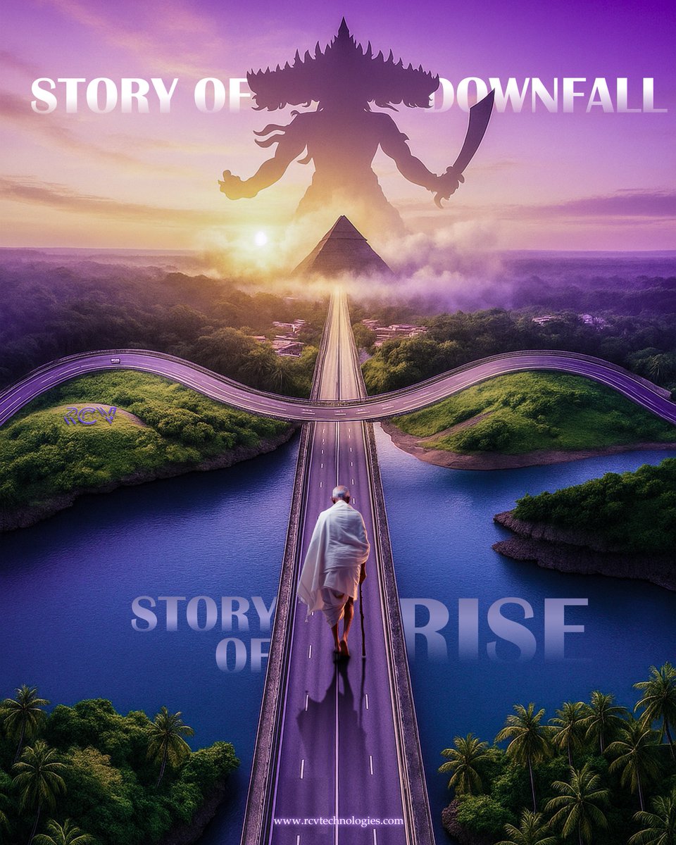 rcvtechno's tweet image. One story ends in downfall.
Another begins in rise.
From Ravana’s fall to Gandhi’s truth — history reminds us that real power lies not in weapons, but in values. 

#StoryOfDownfall #StoryOfRise #Dussehra #GandhiJayanti #RiseWithRCV #dusshera2025 #gandhijayanti2025 #2october