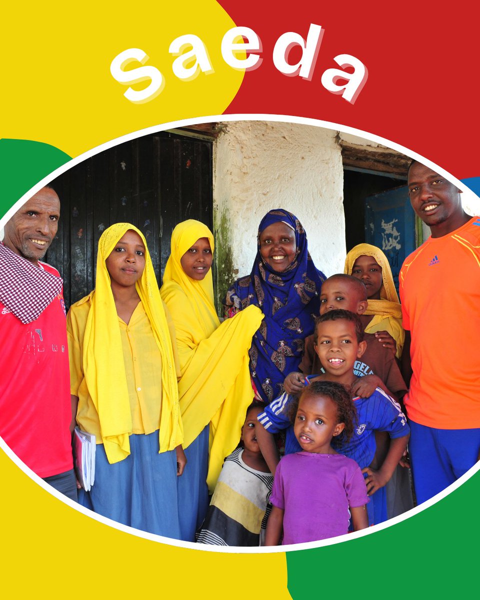 Social Change Makers in action 🌍 Saeda raised her kids and 4 others. Including a girl called Samira, thrown out when her father remarried, &amp; Habsa, whose father became ill. With training and a loan she built a grain business 💡Now she even cares for 2 more children !🌱