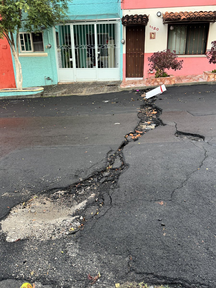carabes's tweet photo. @siapagdl Hola buen día. 
#Dia3 ojalá puedan venir. 
Pico de Orizaba entre Fray Juan de San Miguel y Av. Maestros. COL. ALCALDE BARRANQUITAS. #Urge se está creciendo. https://t.co/ZJZ367BHJs