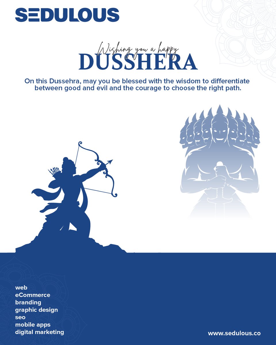 SedulousDesign's tweet photo. Let’s celebrate the power of good, the victory of truth and the strength within us this Dussehra!

#HappyDussehra #VijayaDashami #VictoryOfGood #CelebratePositivity #FestiveVibes #Dussehra2025 #RavanDahan https://t.co/lxwayFkPMP