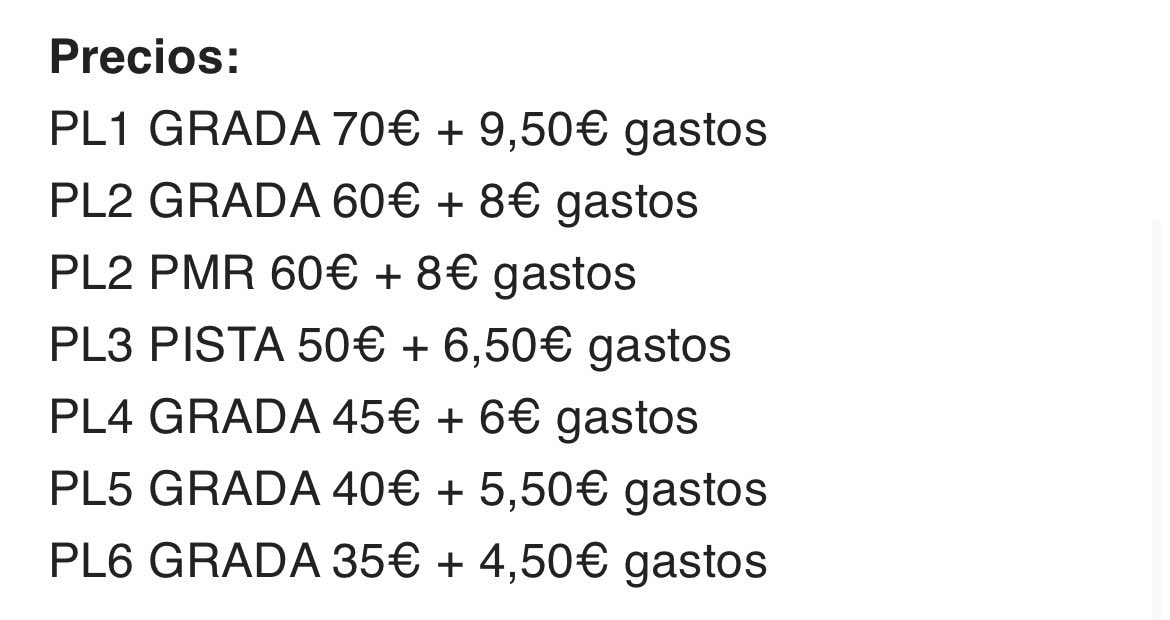 LTpromoMX's tweet image. 📣 | Basado en los rangos de precios en Europa, los boletos estarían entre los $1, 718 - $773.27, ya con cargos por servicio.
— LHHispanic