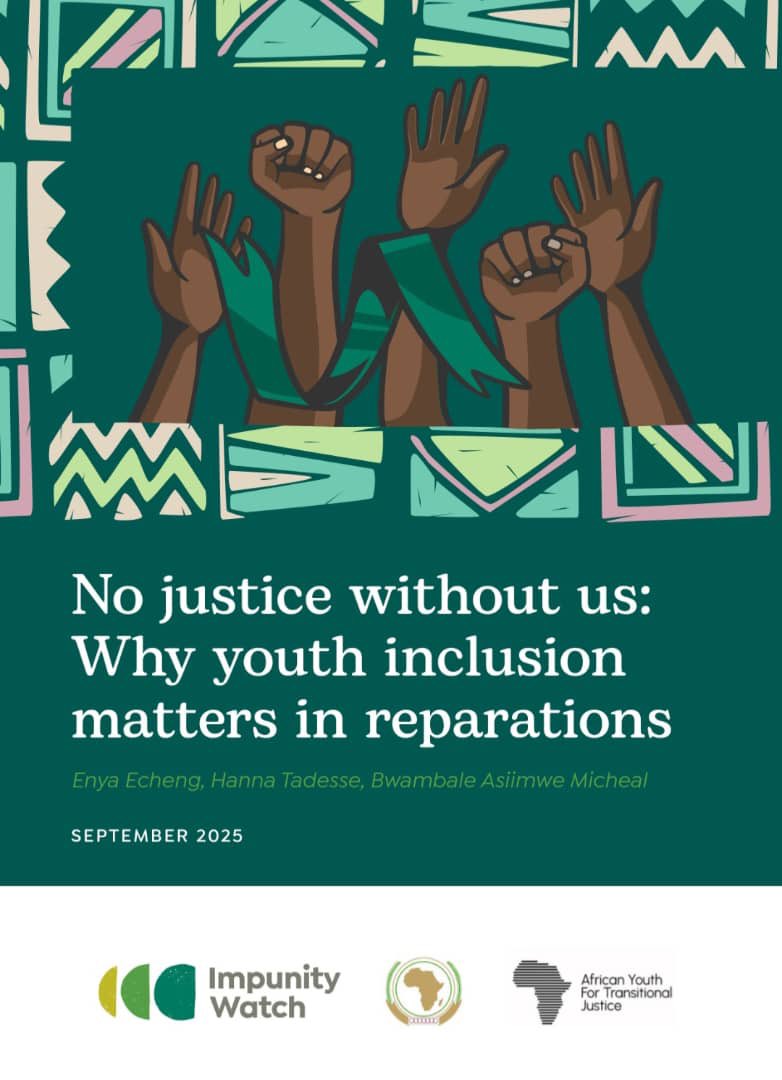 hannatadesse8's tweet photo. Pleased to share the publication of a policy brief I co-authored titled: “No Justice Without Us: Why Youth Inclusion Matters in Reparations” developed by @AU_AY4TJ and @ImpunityWatch
Read here: https://t.co/BXZnrnvrHl
@enyaeworo @MicBwambale
#Africanunion #AY4TJ #Impunitywatch https://t.co/D7VWyBK0Pz