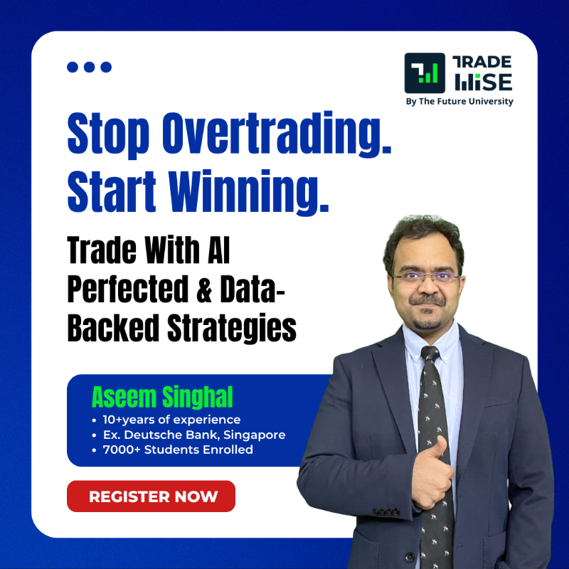 Aseem_Tradewise's tweet photo. 🚀 I am giving my Professional Algo Trading System to 30 serious traders!

In this live masterclass, you will learn my framework for building your own trading bot using which you can move from emotional, manual trading to a precise, automated strategy. 

Secure your spot now.