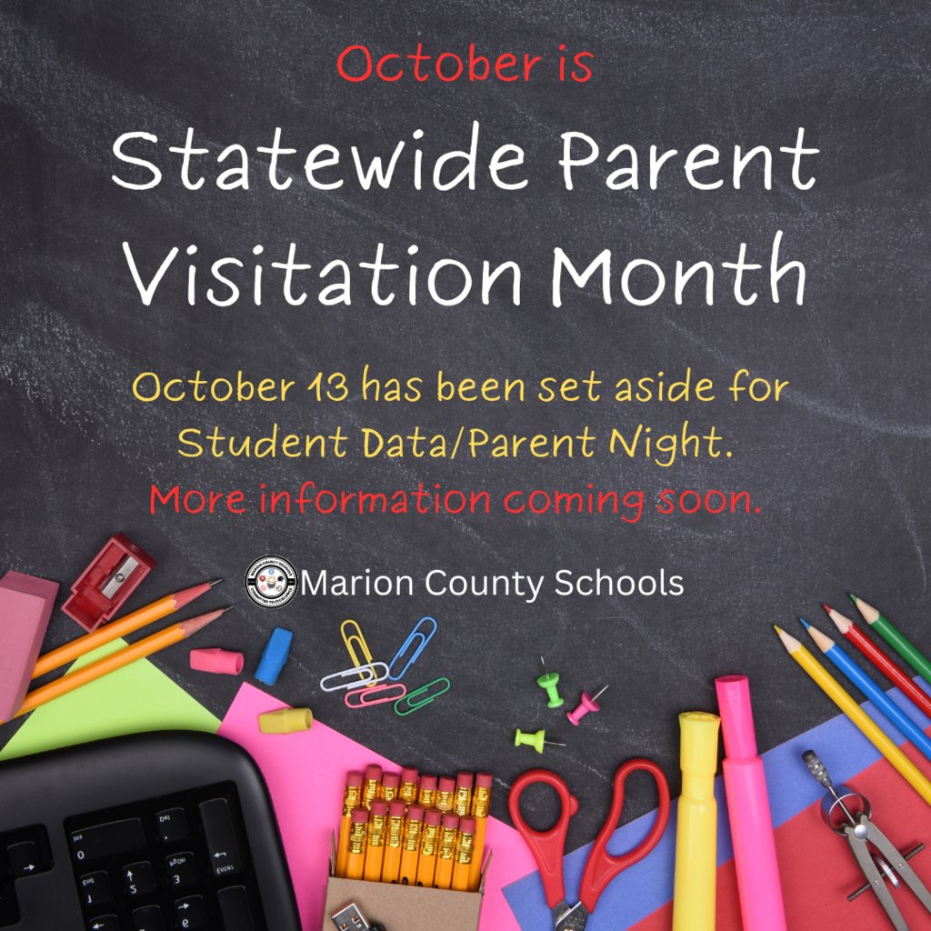 October 13 has been set aside for Student Data/Parent Night. Watch for more information from your school coming soon!