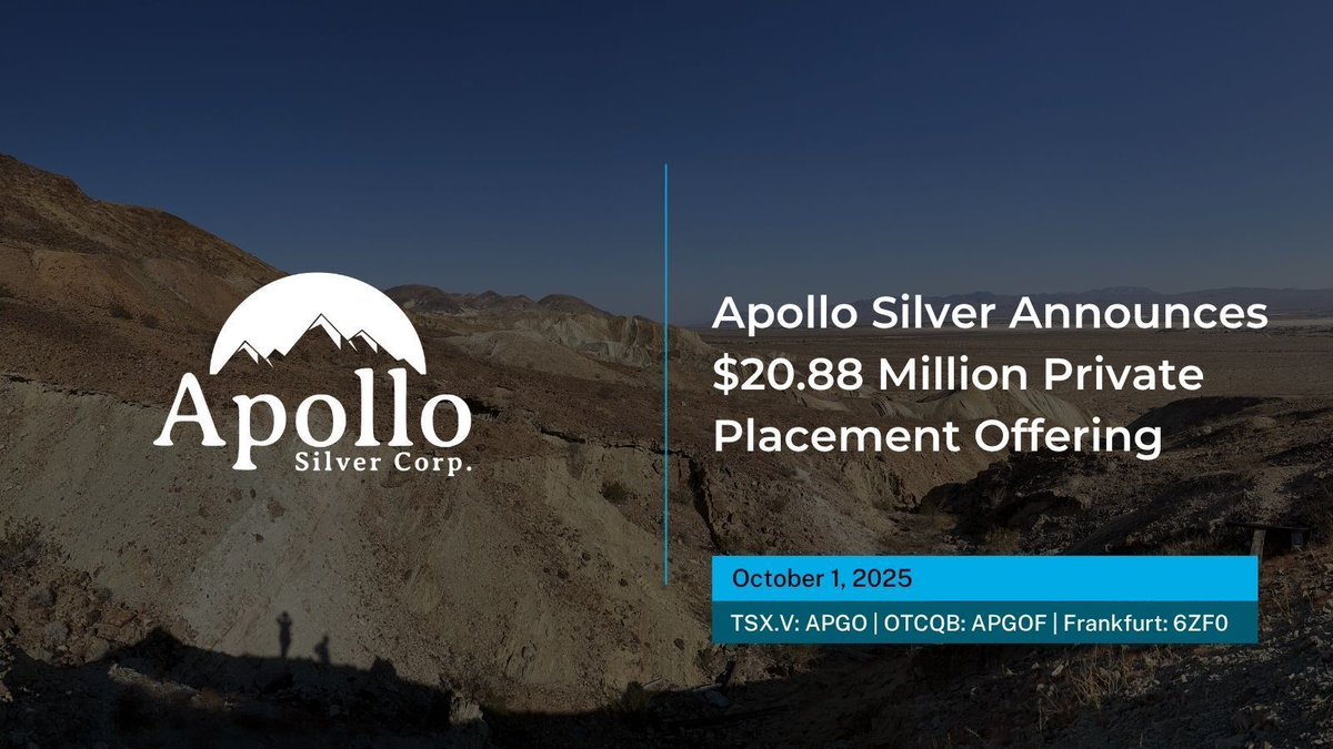 corp_apollo's tweet image. 📣 Apollo announces a non-brokered private placement of up to $20.88M.
Funds will advance Calico (CA), support Cinco de Mayo (MX), cover property maintenance & general corporate purposes.
Read More🔗 buff.ly/Gmw4uhA