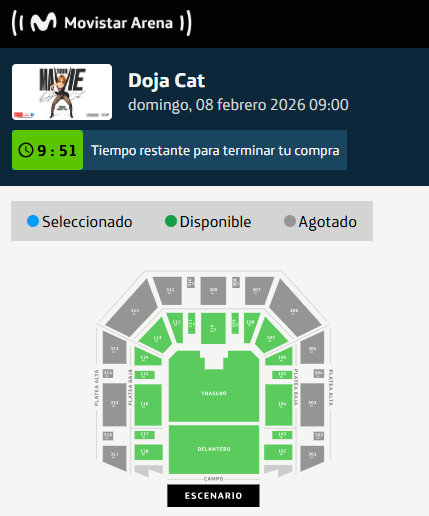 SFV_Cinema's tweet photo. 🏟️ DOJA CAT 🏟️

📅 8 de Febrero en Movistar Arena
💵 Precios finales oficiales (service incluido)

🎟️ Campo Parado: desde $97.750 ARS hasta $212.750 ARS
🎟️ Plateas Bajas: desde $189.750 ARS hasta $247.250 ARS https://t.co/BhkmMRb6tR