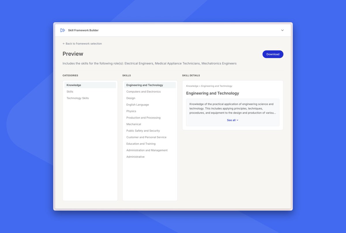 ZipteamHQ's tweet photo. 🚀 Introducing the Free Skill Framework Builder Tool

Built to help team leaders easily recognize and organize the skills within their teams.

Creating a skill framework is no longer a hard task— it takes just a few minutes.

Explore: https://t.co/cn7uB7iOFR

#ZipteamUpdates https://t.co/UXKeDtqLGD