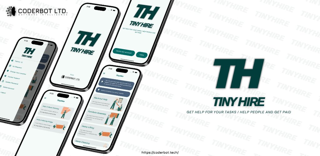 CoderBotLtd's tweet image. 🚀 New app alert: TinyHire is live!
Hire help for tasks OR earn money by helping others.
Task fees? 💵 Totally up to you & the helper.
📲 Android: shorturl.at/QC8Ey
📲 iOS: shorturl.at/salAT
👉 tiny-hire.web.app
#appdevelopment #DigitalInnovation #Task