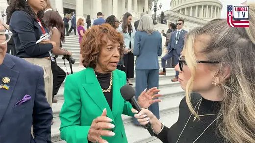 SD73660's tweet image. Journalist from RealLindelTV met with Rep Maxine Waters on the Capitol steps &amp;amp; inquired whether Democrats r closing the government to provide healthcare for undocumented immigrants.The conversation began smoothly,but deteriorated rapidly

#Democratshutdown