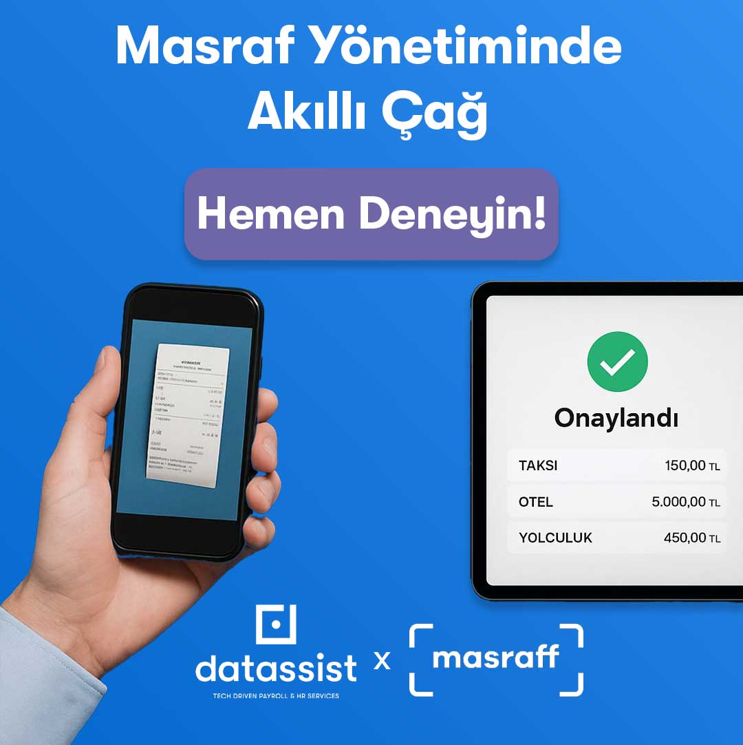 📌 Excel devri kapandı!
Artık masraf yönetimi manuel değil, akıllı.

🚀 Datassist x Masraff.co iş birliğiyle:

✅ Fiş otomatik okuma
✅ Anında sınıflama
✅ Hızlı onay
✅ Mobil erişim
✅ Kurulumsuz kullanım

Finans ekipleri için hız, verimlilik ve entegrasyon bir