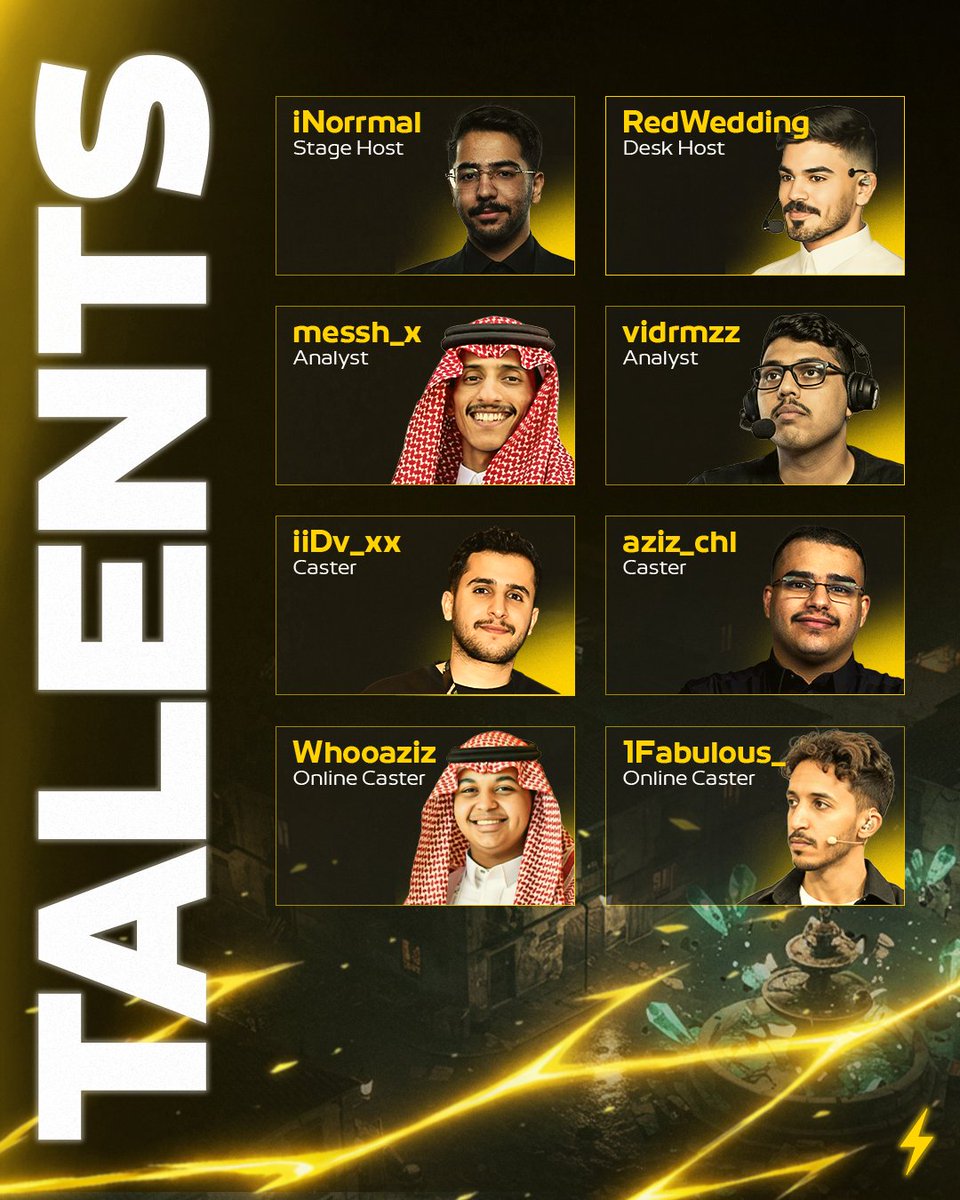شرارة كل مباراة ! 💥

نعيش تفاصيلها مع تغطية المواهـب 🎤
في بطولة Call of Duty BO6 الكبرى 🏆

#شرارة_جديدة