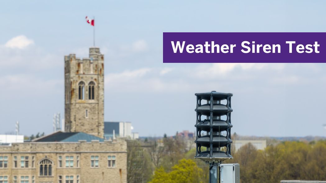 WesternU's tweet photo. The live monthly testing of #WesternU’s emergency weather siren will take place today, Wednesday October 1 around noon. 

Unless otherwise notified, this is only a test and no action is required. Learn more: https://t.co/y3qmemN2to https://t.co/Y4a1iqqPJk