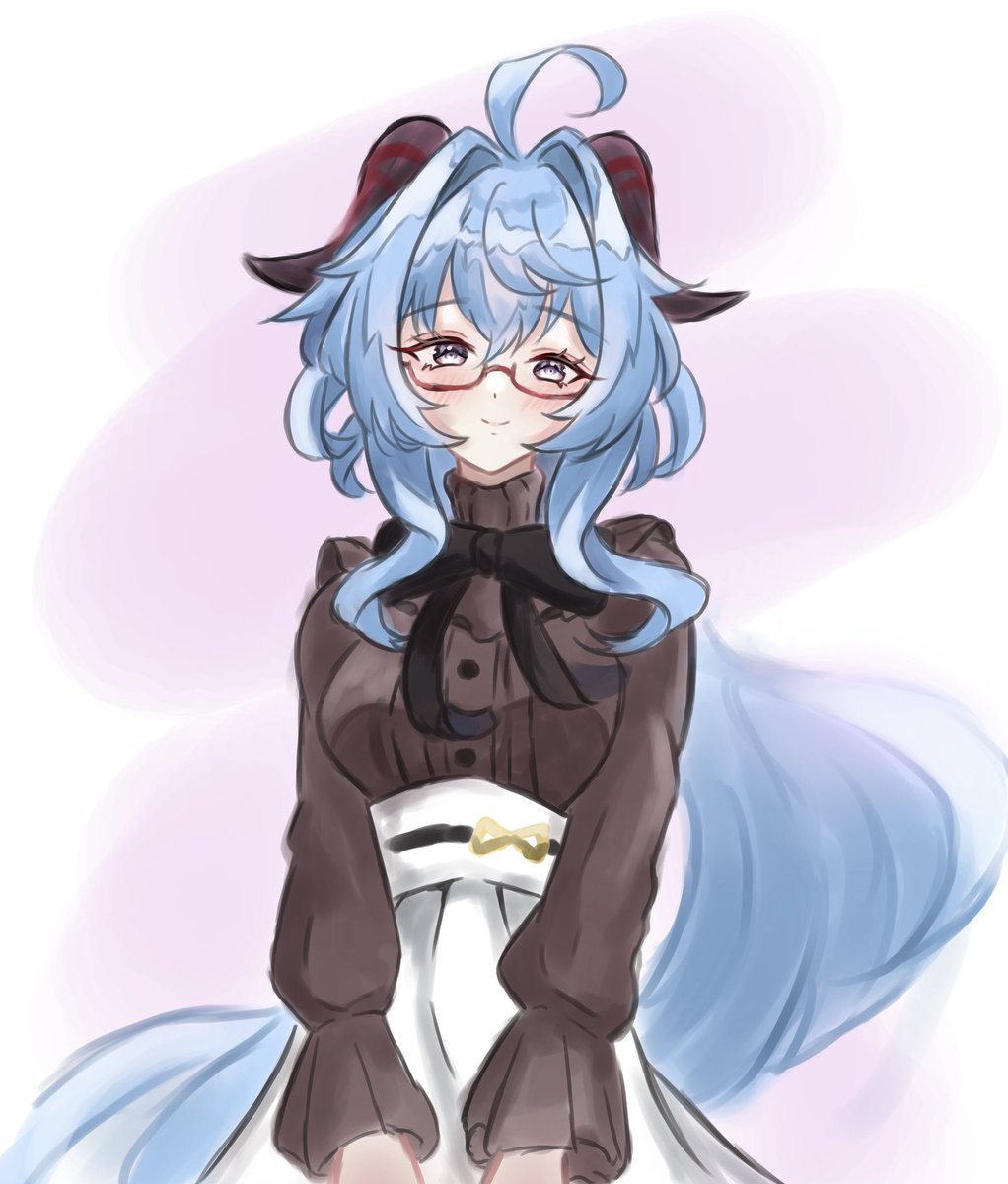 #GenshinImpact  #Ganyu  #甘雨
 この衣装の甘雨ちゃん描きたかったので描きました‼️👀🐏