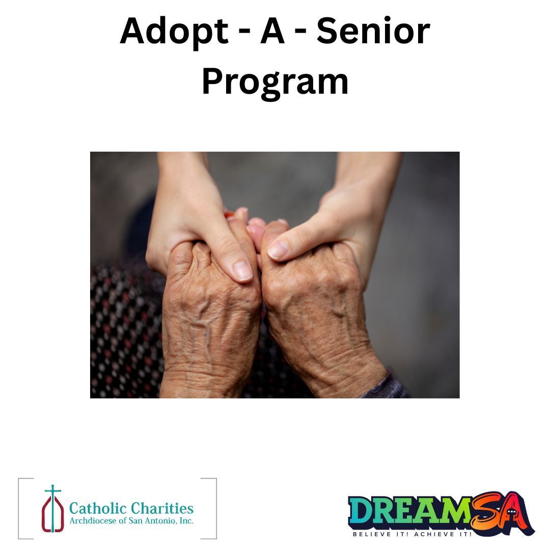 idream_sa's tweet photo. Catholic Charities Adopt-A-Senior program offers a volunteer opportunity. Volunteers are paired with isolated seniors to provide basic needs and companionship. 

For more information, please visit here: https://t.co/TDi4guRMsi https://t.co/Y7tBspjwZf