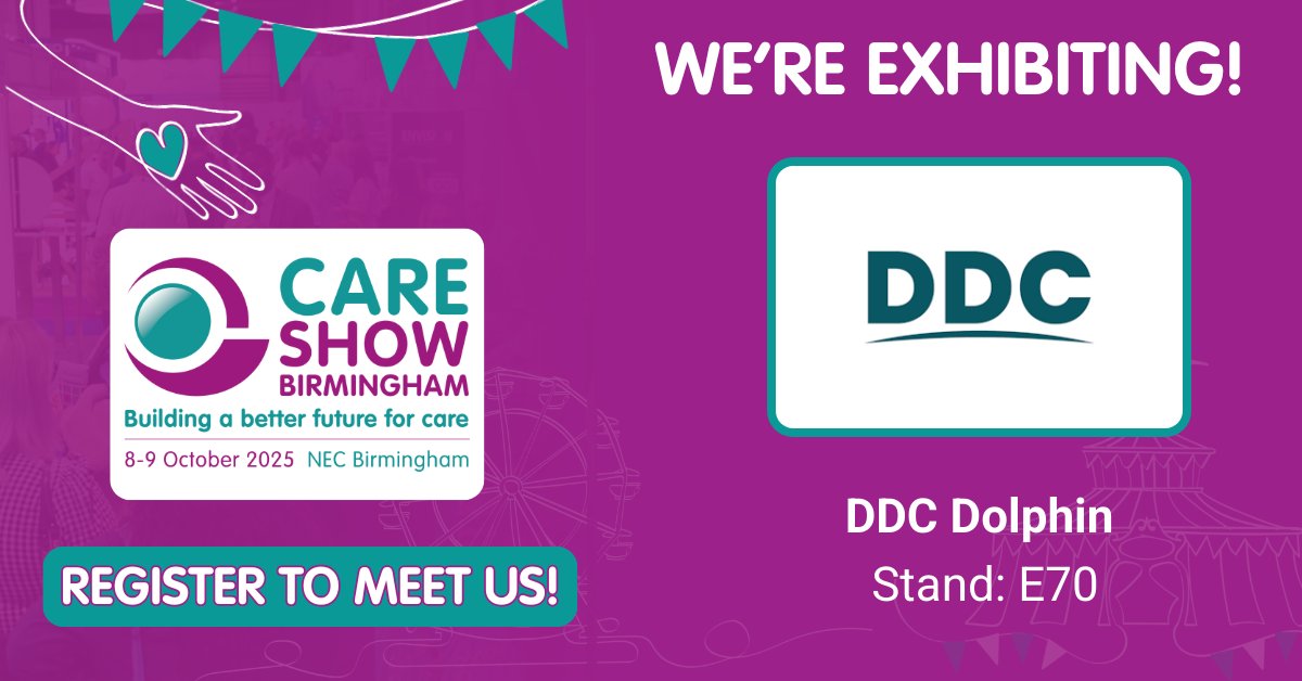 we_are_ddc's tweet photo. We’re gearing up for the Care Show at the The NEC, Birmingham next week, 8–9 October 👔 

It’s always a brilliant opportunity to connect, whether that’s catching up with existing clients or meeting new faces from across the healthcare sector. https://t.co/WkvfxpZ2q3