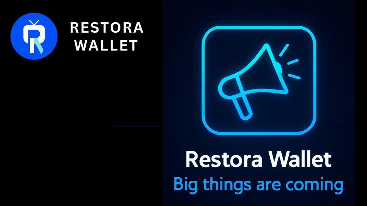 Restorawallet's tweet photo. 🚀 Big things are coming with Restora Wallet 👀
We’re just getting started — and your support means the world.

🔁 Repost this
👥 Follow us
💬 Stay tuned for exclusive updates

Every interaction helps us grow stronger 💙
#Web3 #Crypto #DeFi https://t.co/SfjuDHNL4z
