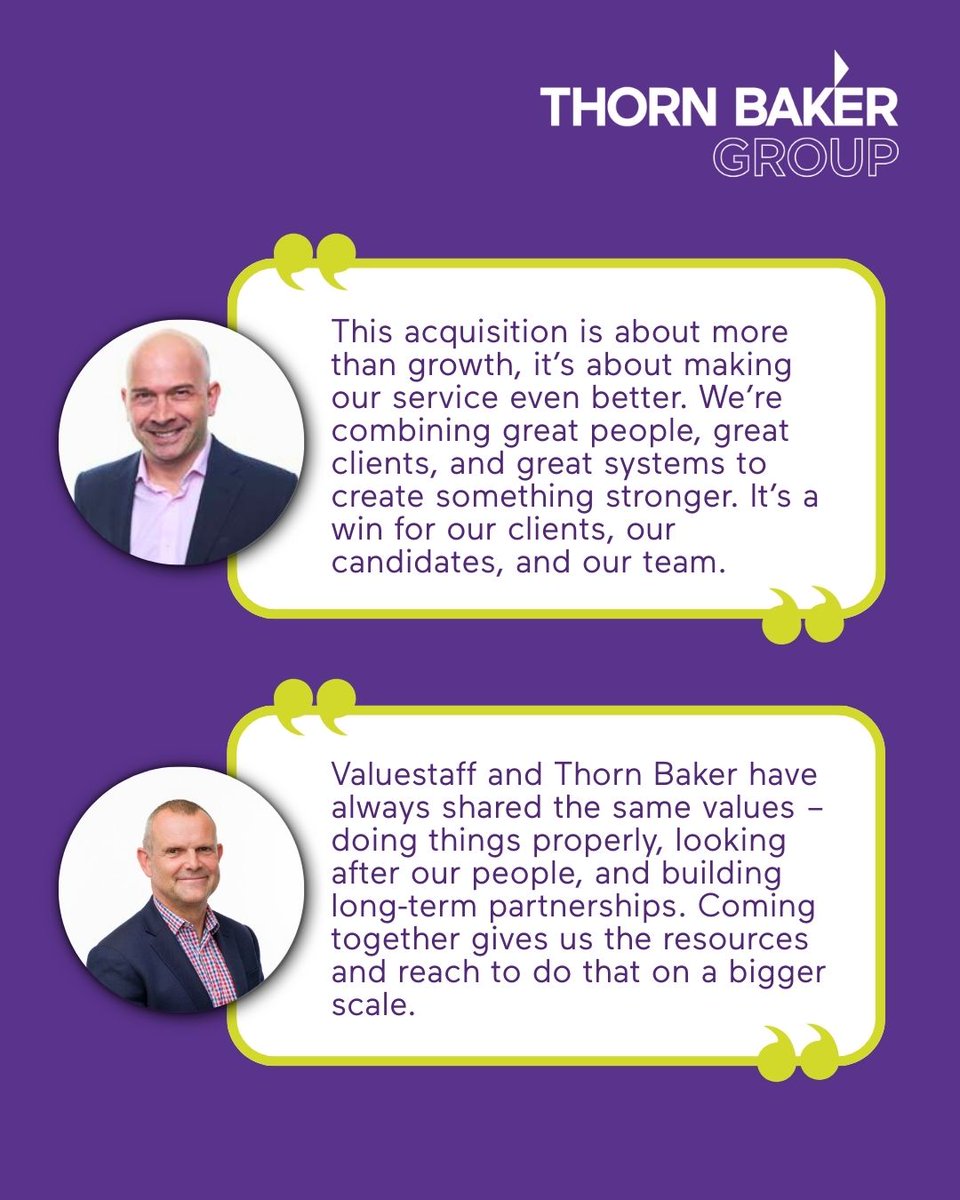Four weeks on from joining forces with Valuestaff, our Midlands Construction team is living up to the vision we set out to achieve.

Read more about the merger in our blog: shorturl.at/lhVKK

#Merger #Valuestaff #MidlandsBranch #NationwideSupport #ThisIsThornBaker