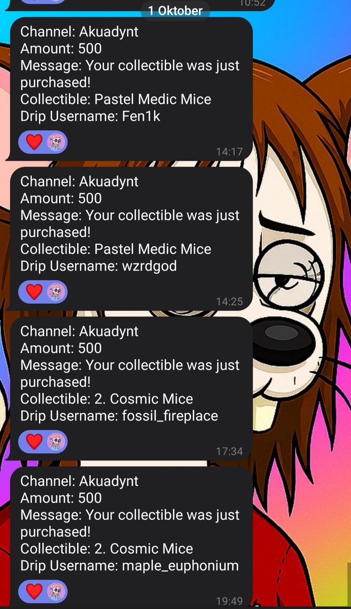 akuadynt's tweet photo. GMice fam
Massive gratitude to all our October Mice collectors πβ¨ You are the true OGs building the colony strong on Solana.
#Solana #SolanaNFT #SolanaMice #NFTCommunity #SOLGang #SOLanaVibes #SOLArmy #NFTArt #CryptoMice #GM #Web3 #SOLanaCollectors https://t.co/PPXK4XlH2D