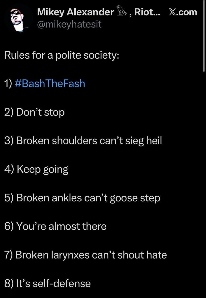 MrAndyNgo's tweet image. A trans nonbinary Antifa account on @bluesky explains Antifa’s defining MO of conspiring to violently injure or kill political targets in domestic terror attacks. Antifa are instructed to try to break their targets’ bones, aiming for the ankles and then the neck. Antifa believe…