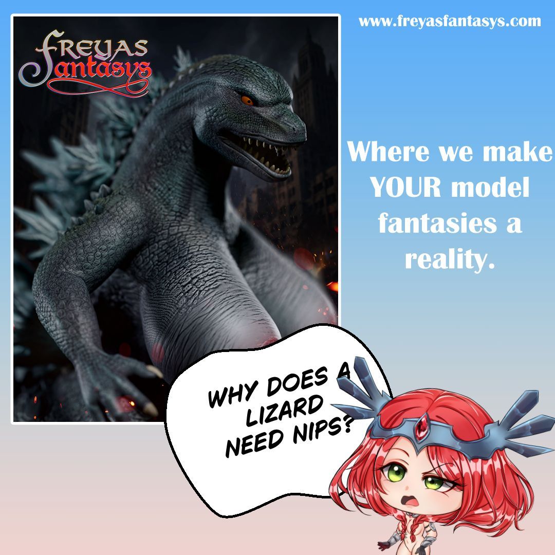 FreyasFantasys's tweet photo. In a world dominated by basic sculpts and standard monstersโฆthere is one team ready to rise above the rest. Donโt settle for boring, submit your commission now and let us bring those crazy ideas to life.
#Custom3D #CustomCommision #Godzilla Cults3D
https://t.co/miqwkSnTWa https://t.co/hSqsO1NalB