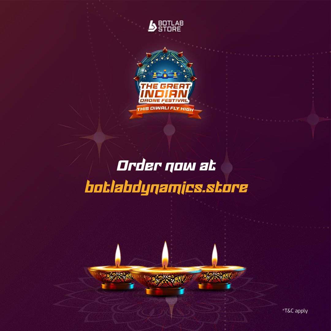 BotLabStore's tweet image. Stacks built for the festive sky ✨
Up to 50% OFF + FREE Racewire 💥
F405 & F722 Stacks now at festive prices starting from ₹6,174! 💸
➡️Swipe to grab the deals before they fly away.
#TheGreatIndianDroneFestival #BotLabStore #ThisDiwaliFlyHigh #DroneFestival #DroneSale…