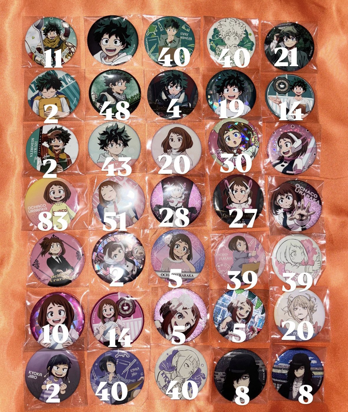 ヒロアカ 原画展 缶バッジ 僕のヒーローアカデミア ヒロアカ 原画展 コレクション缶バッジ