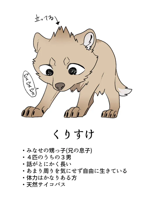 くりすけとかいう恐らく多くの人が忘れているがかなりお気に入りのキャラ 